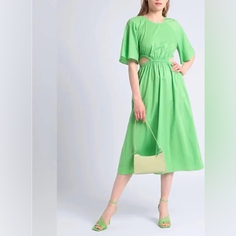 & Other Stories summer cotton cut out midi dress